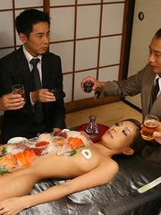 Ramu Nagatsuki fucked with a dildo