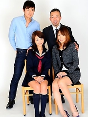 Yuri and Jun like to pose naked