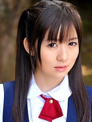 Sweet teeny Ai Uehara loves posing