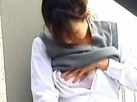 Japanese Piss Fetish Porn - Asian Girls Pissing Uncensored - Pooling On A Rooftop