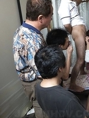 Whore Juri Kitahara sucks and strokes cock