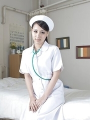 Hot nurse waits her patient for a special treatment