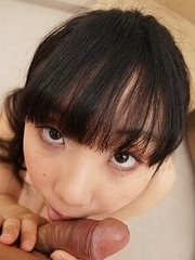 Rin Nanba comes to show us her very hairy Japanese pussy