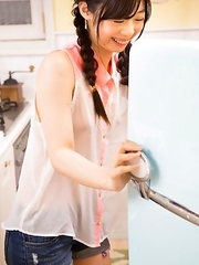 As you can see, Japanese babe Aiku-chan is more than just her cute looks, brilliant smile, and silky skin.