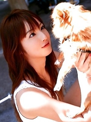 Nozomi Sasaki sexy and cute loves animals and holydays