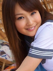 Misaki Nito in sailor gal blouse shows hot butt in panty