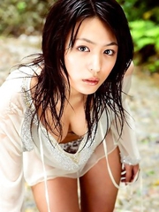 hottie Yukie Kawamura has her big plump breasts wrapped in a bikini