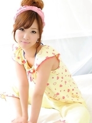 Ichika Nishimura is the cuttest doll in yellow pyjamas