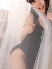 Hijiri Sachi shows sexy legs under dress and plays a lot