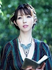 Neo in long dress goes to enjoy reading book in the forest
