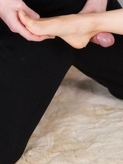 Ryo Yuuki lets this dude fuck her shoes and her feet before he blows that load