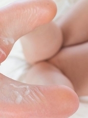 Horny fetishist worships Airi Mashiro's feet before fucking them real hard