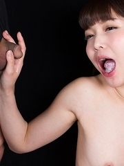 Shino Aoi Gives Sticky Cum Covered Handjob